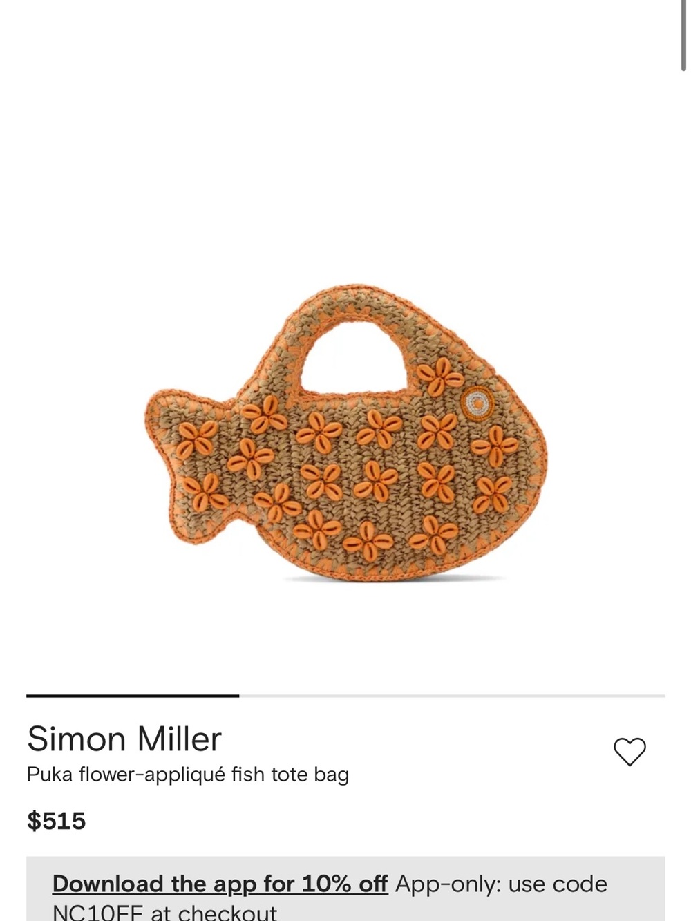 Simon Miller Puka Fish Tote